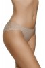 Selene MARA 3139 Majtki bikini z niskim stanem i przezroczystą koronką, tierra-beżowe
